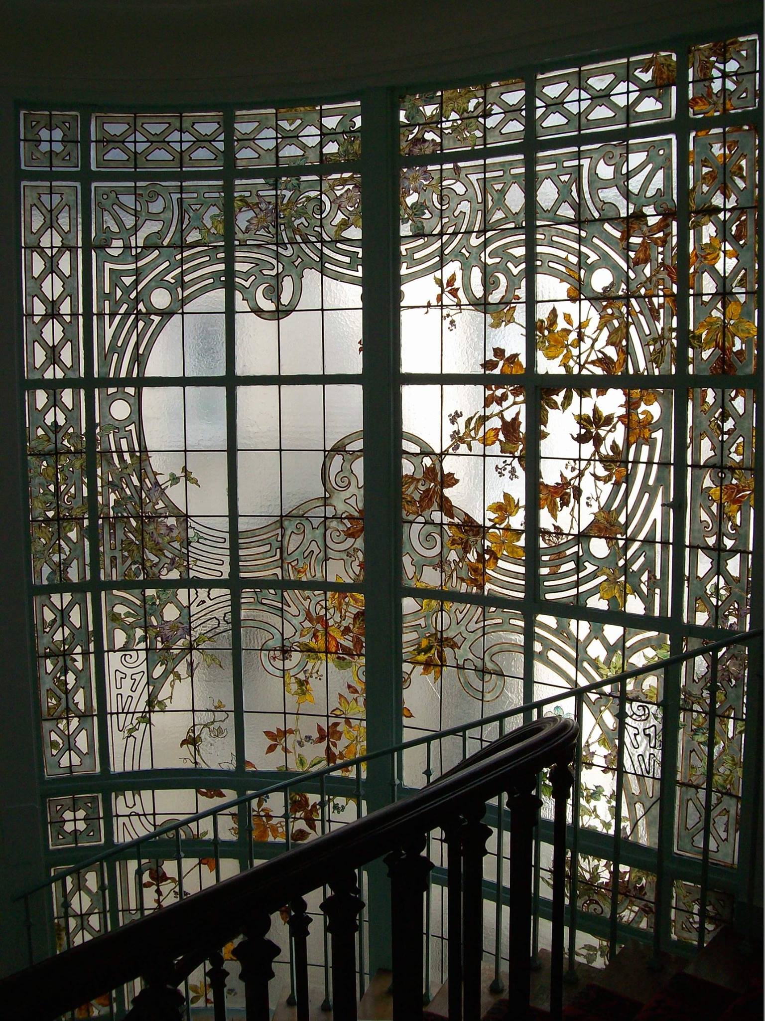 Cage d'escalier Paris - France vitrail